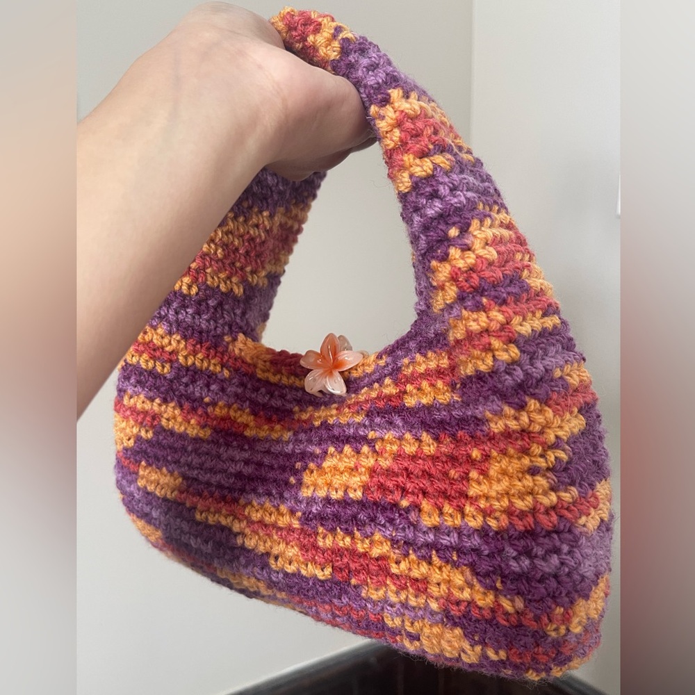 Handmade ❤️ Multicolor Crochet Bag Purse